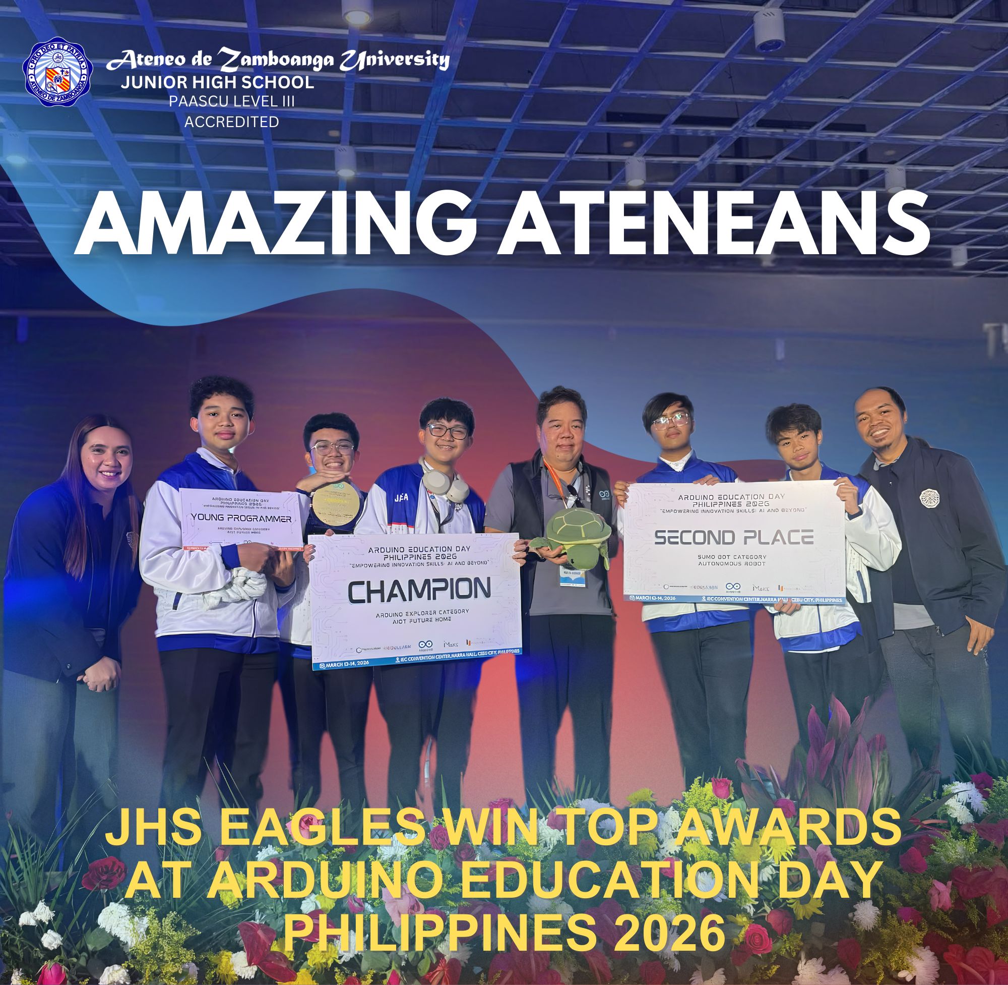 AMAZING ATENEANS | AdZU JHS Eagles Excel at Arduino Education Day Philippines 2026