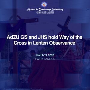 AdZU GS and JHS Hold the Way of the Cross in Lenten Observance