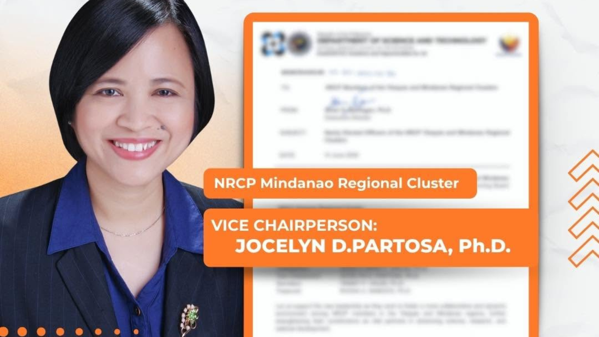 LEADING MINDANAO RESEARCH WITH EXCELLENCE | AdZU CSITE Dean Dr. Jocelyn D. Partosa Elected NRCP Mindanao Vice Chairperson